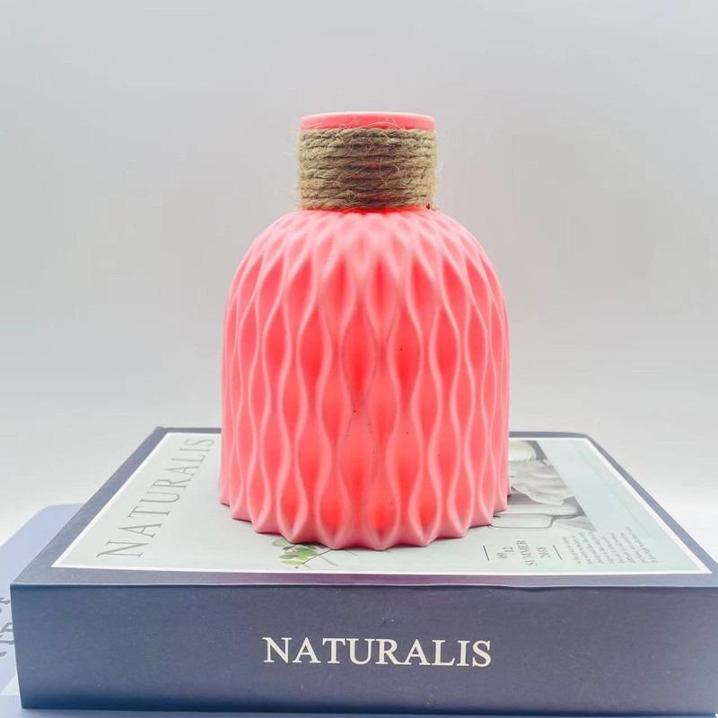 Ananas Muster VaseHome Kunst Dekoration Blumentopf Wohnzimmer und Büro Schreibtisch Ornament Kunststoff