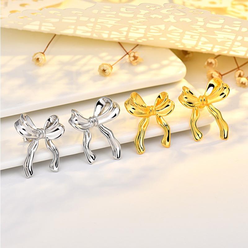 Bow Earrings with Versatile Temperament and Exquisite Earrings with High-end Earrings