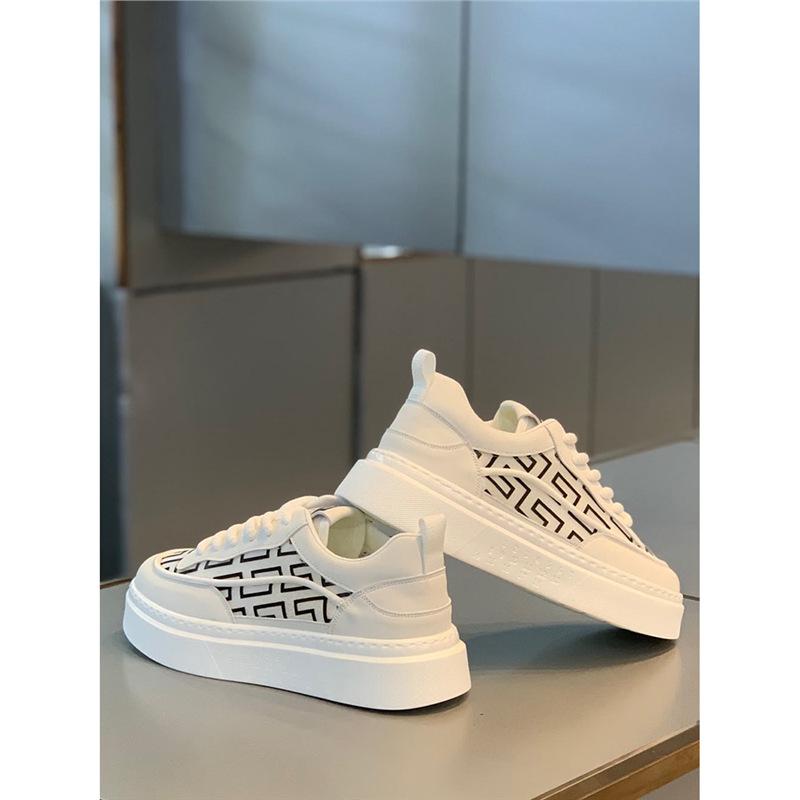 Sommer neue niedrig geschnittene dicke Sohle Mesh atmungsaktive Board-Schuhe Freizeitschuhe ok