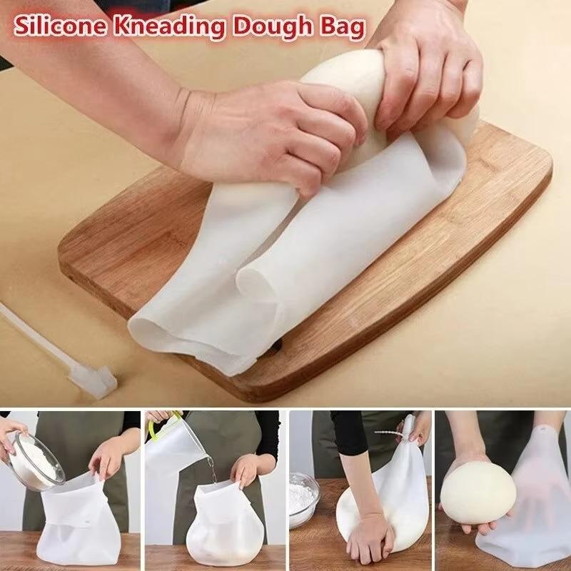 1pc Silicone Dough Kneading Bag Silicone Dough Kneading Bag Flour Mixer Bag Bread Pastry Pizza Multifunctional Dough Mixer