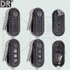 DR SIP22 Flip Car Remote Key Shell Case For Fiat 500 500L 500X Ducato Panda Punto Lancia Musa Peugeot Boxer Citroen Jumper