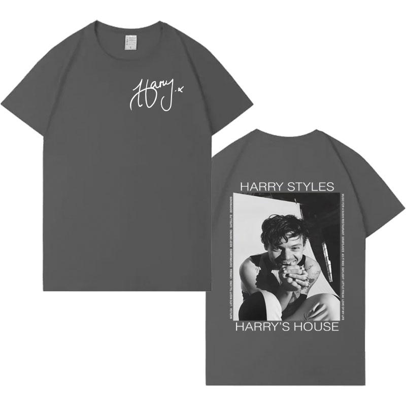 

Singer Harry Styles Harajuku Graphic 2026 Tshrits Double Sided Print Cotton T Shirt Mens Women Oversized Casual Popluar Tshirt 2XL