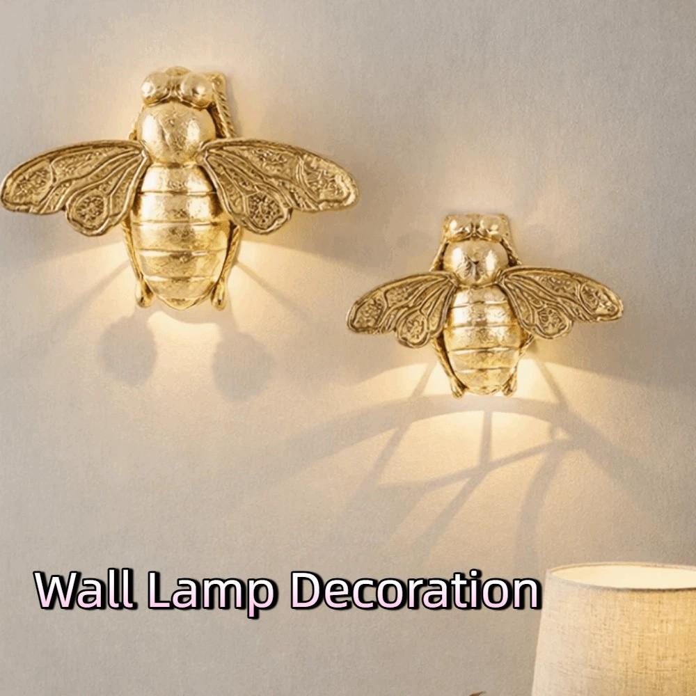 Handcrafted Golden Bee Wall Sculpture 3D Wall Decoration Unique Animal Sculpture  Art Decor