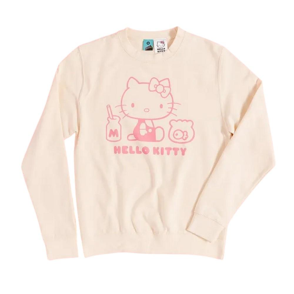 Hello Kitty Unisex Adult Outline Sweatshirt