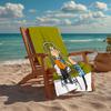 Serviette de plage ultra-douce sur le thème de Charlie et Lola, Idéale pour la piscine - le camping, la plongée - Essentiel de voyage parfait, Serviette de plage vibrante.