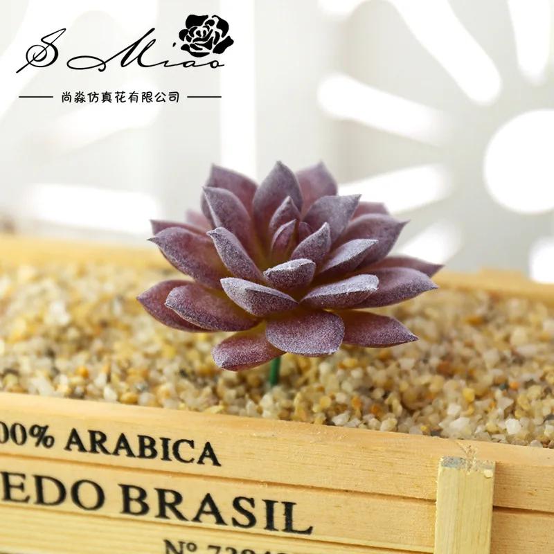 1 st Härliga Konstgjorda Suckulenter Växter för DIY Hem Trädgårdsdekoration Bröllopsväxter Väggblomsterarrangemang Bonsai Falsk Växt