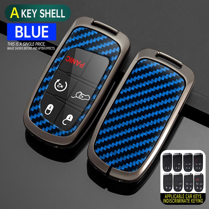 Alloy Car Remote Key Case Cover Protect Shell Bag For Jeep Renegade Compass Grand Cherokee Fiat Chrysler 200 300C Wrangler Dodge