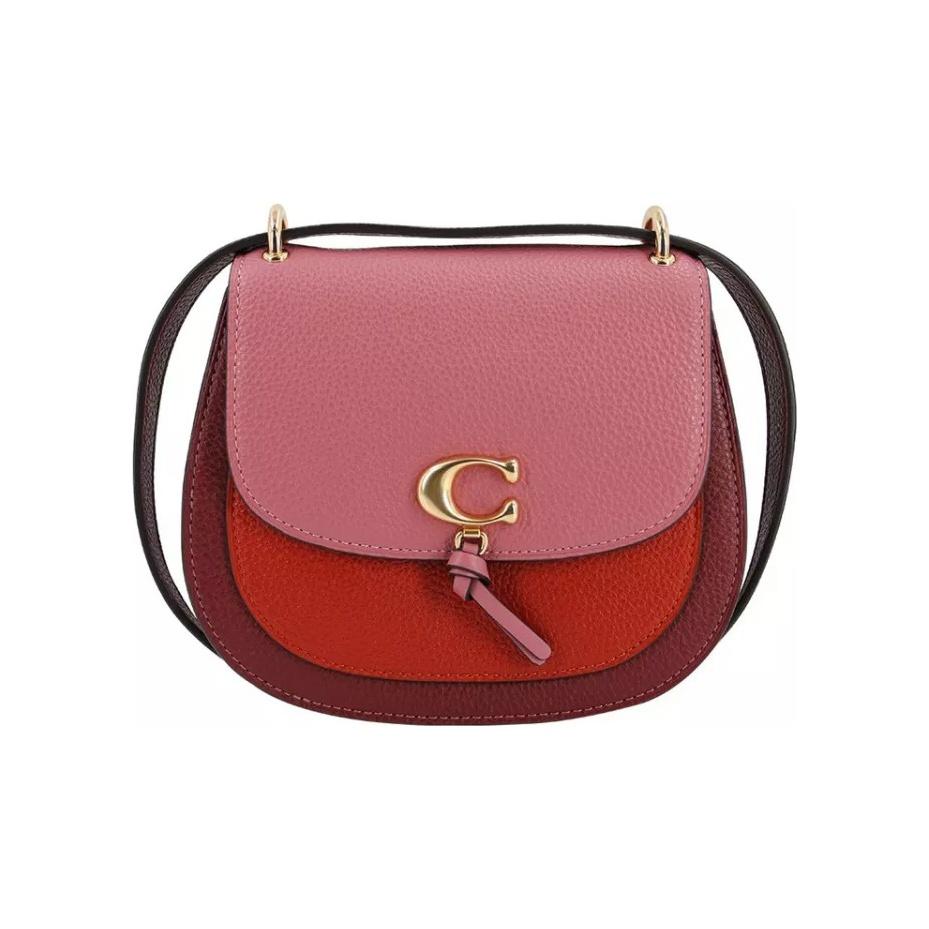 

Coach Remi 17 Leather Saddle Bag Crossbody Shoulder Bag Women Bags Red Cherry-Blossom-Pink 1330-IMROL Basic Set (Bag+Dust Bag)