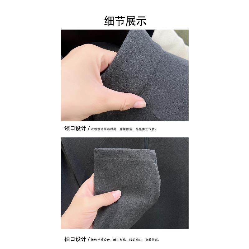 Men S Fleece Lined Stand Collar Half Zip Solid Color Casual Winter Sweatshirt
