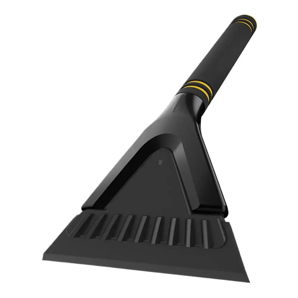 Car Windshield Snow Scraper Ergonomic Handle Non Slip Scraper Clearing Snow Multifunctional Defrost Ice Tool Winter Small S M1K3