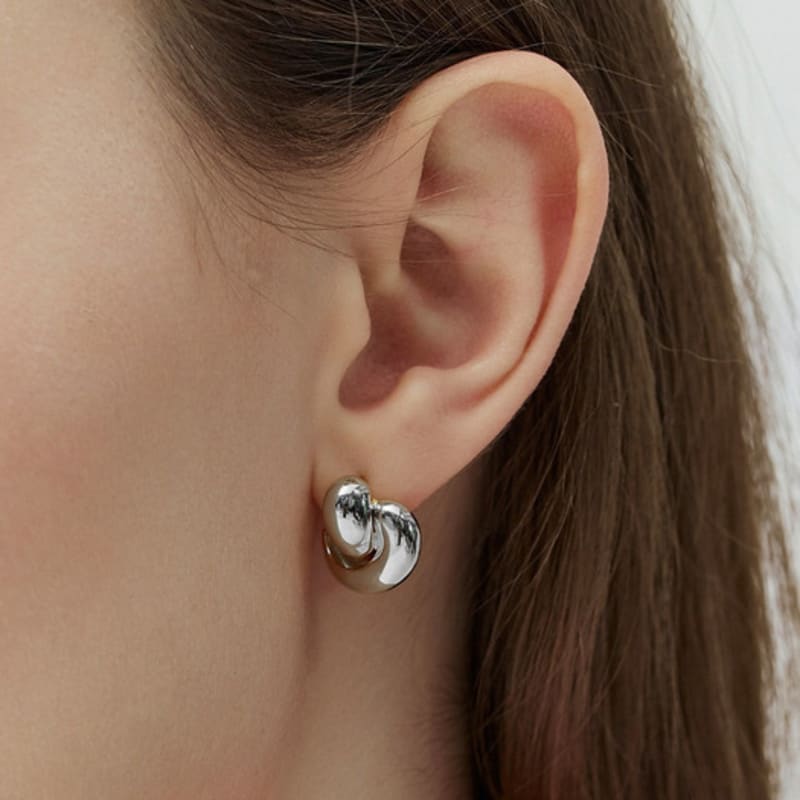 hyeres-lor Etreve Silver (W) Chunky Earrings S HL2E13213W9XXX