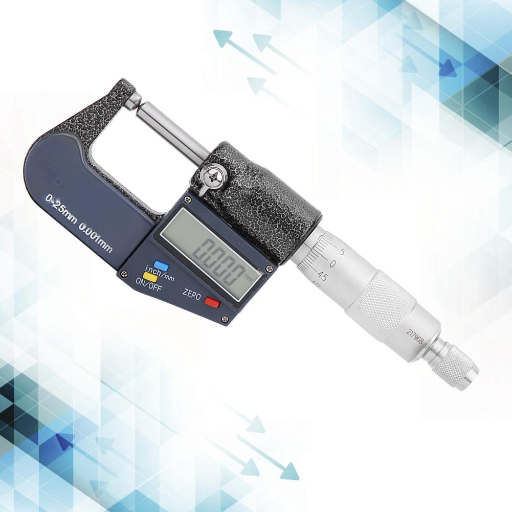 

Микрометр с двойной круглой головкой цифровой из нержавеющей стали 025 мм метрическая 0,001 мм0,0005 дюйма