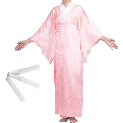 [TOuWA] Nagajuban (Lenjerie intimă pentru Kimono) - Lenjerie de corp Kimono, Lenjerie de corp tradițională japoneză, cu cordon în talie, Lavabilă, cu guler pe jumătate,