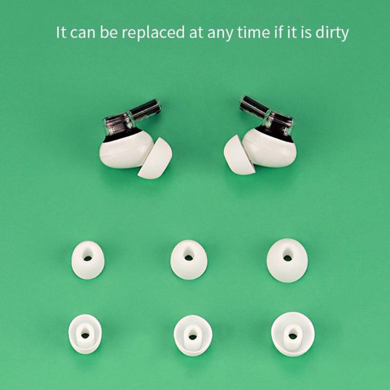 Anti Slip Waterproof Replace Earplug Ear Tips Pad Set Silicone In-Ear Earphone Earbuds Cover Cap For Nothing Ear (2) (1)