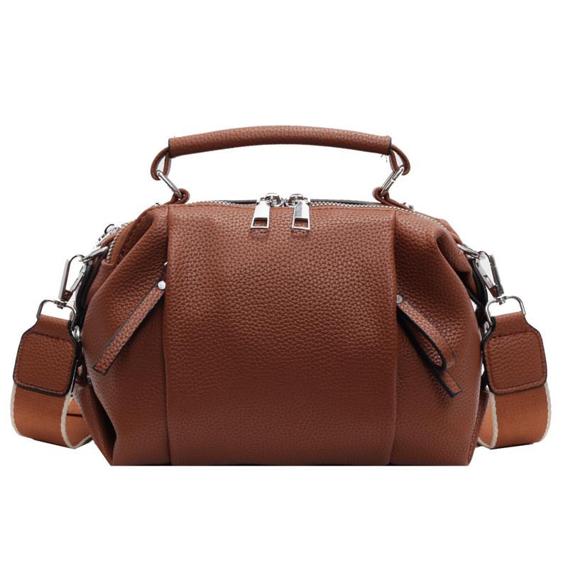 Bag Women Pu Leather Crossbody Handbag With Puckered Design For Daily Use