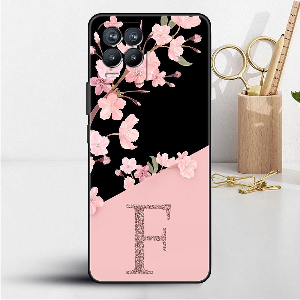 

Чехол для Realme 8 C21y GT Neo 2 3 8i C21 7 C11 6 C12 C35 C3 GT 9 Pro C12 TPU чехол для телефона Custom Cherry Blossom Flower Initial Realme 8i