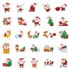 50 Waterproof Santa Claus Stickers - Festive DIY Decals for Gifts, Cups, Phones & Computers