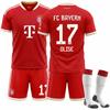 2627 dres fotbalová uniforma 10 Musiala 9 Kane sportovní Bayern domácí Ne. 17 Sada dresů Olise