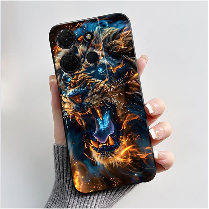 Bright New Pattern Anti-scratch Black Casing For TCL 503 Pattern Cover For TCL K32 5G (T513W)/TCL K33 5G (T513Z) Soft Case
