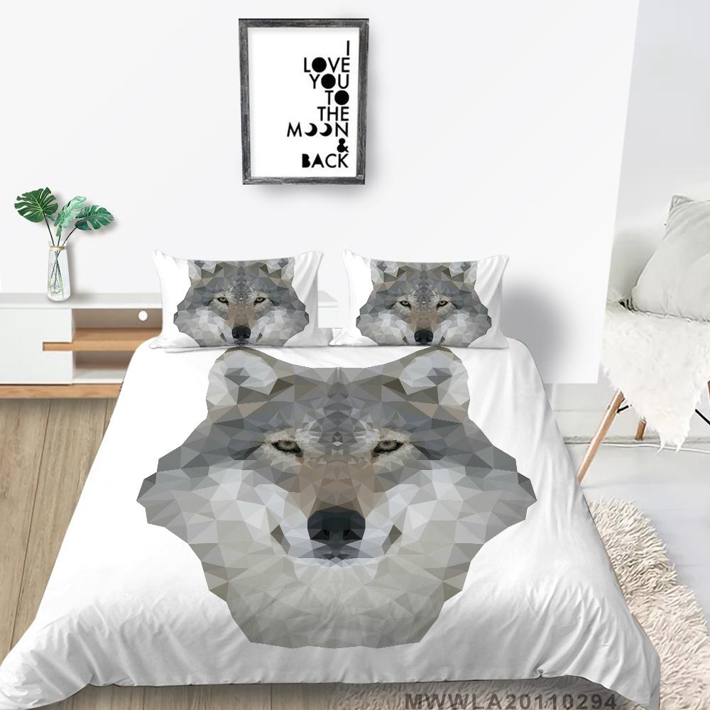 2023 neue stil Home Textilien Wolf Drucken Hause Bett Kleidung Kühlen Bettbezug-set Mann Junge Einzel Bett Set Highend mikrofaser Bett Abdeckung