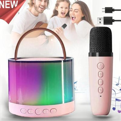 Najlepiej sprzedający się przenośny głośnik Bluetooth na zewnątrz z podwójnymi mikrofonami do rodzinnego karaoke