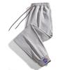 2025 Spring & Fall Korean Style Men's Loose Ribbed Sweatpants - Trendy Nine-Point Casual Sports Pants