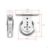Bearing Pulley Wheel Lifting Sturdy Silent Pull Down for DIY Attachment Wire Rope