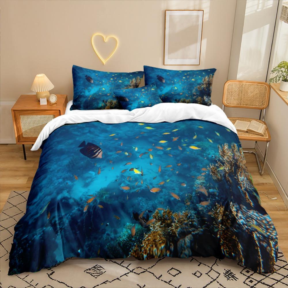 

Модная технология печати, 3D цифровая печать, постельное белье, пододеяльники, наволочки, комплекты из трех предметов 90 * 200 two-piece set