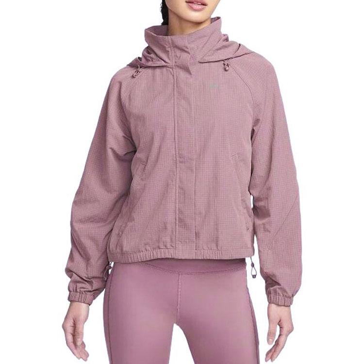 Nike Zipper Design Hooded Raglan Long Sleeve Jacket Women Jacket Pink FN2576-208