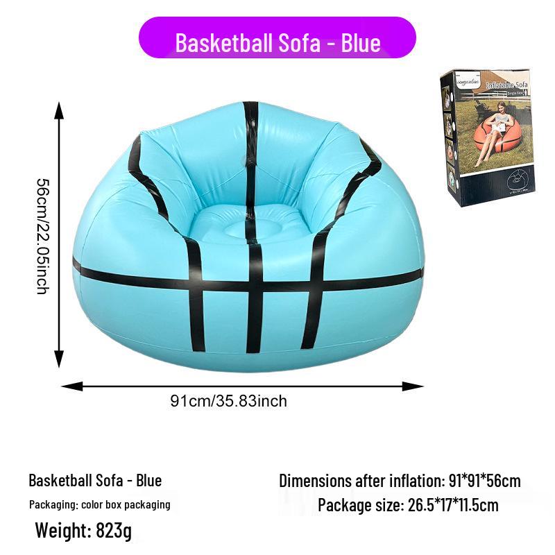 Inflatable Flocking Lazy Sofa Seat for Living Room