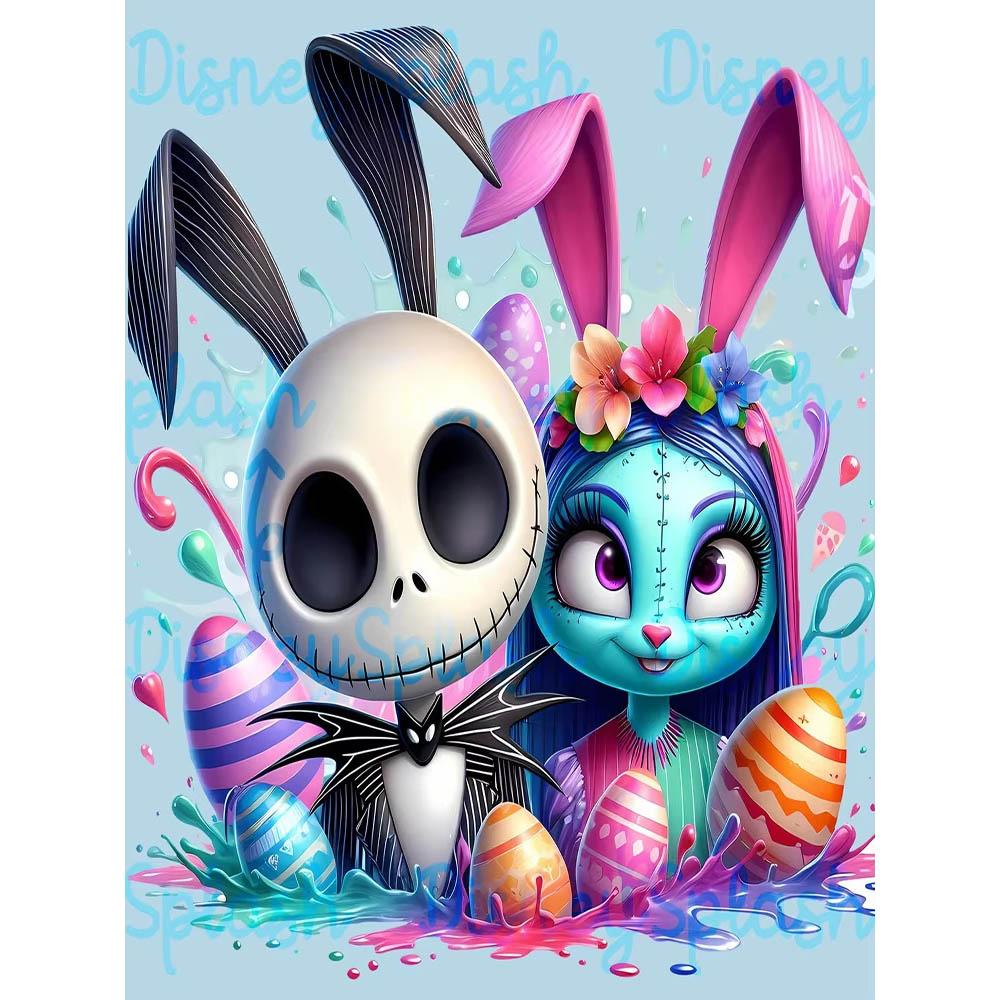 Rabbit Ear Eevee Frozen Anna Elsa Diamond Painting New Full Diamond Cute Girly Style Handmade DIY Diamond Embroidery Material Pack