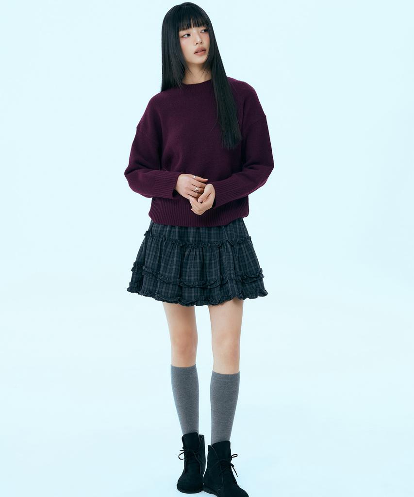 MIXXO [Essential] Round Neck Loose Fit Pullover_Miwkag110T