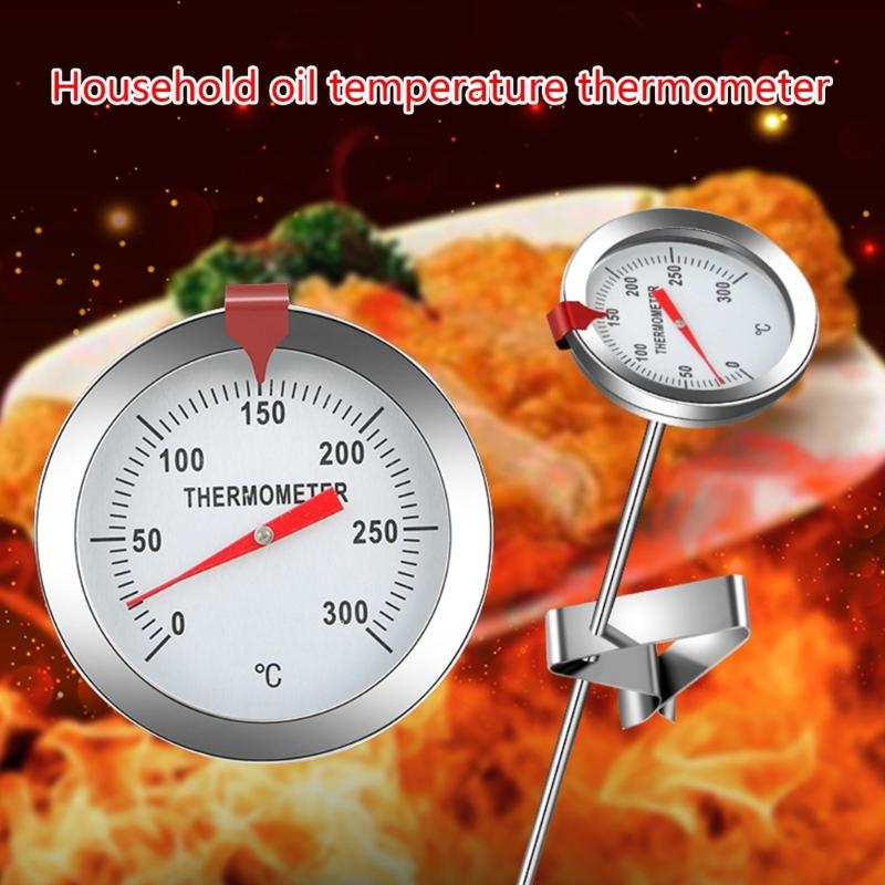 Stainless Steel BBQ Grill Temperature Gauge Barbecue Thermometer Cooking Probe