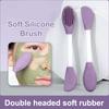 Double Head Silicone Face Mask Brushes Facial Pore Cleaner Brush Mud Film Applicator Women Cleaning Tools Skin Care Tools