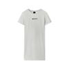Sport Lifestyle Series Pullover Loose Versatile Casual Short Sleeve Dress Women Dresses Light-White Gray L225W119-0248