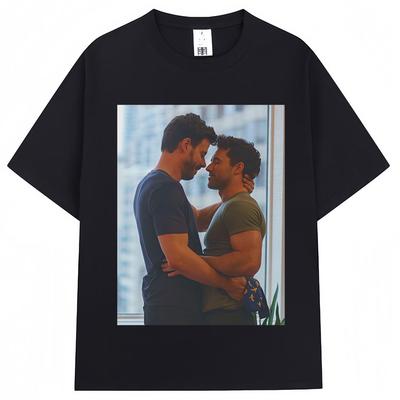 Heated Rivalry Grady Scott Kuss Grafik T-Shirt Herren Damen Mode Vintage T-Shirts Oversized Baumwolle Freizeit T-Shirts Streetwear