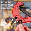 A25F-Tubing Cutter Set Diam For Copper Pipe, PVC, Plastic, Aluminum- Fast Quick-Adjust From 1/4" To 2-1/2" Outer Diameter