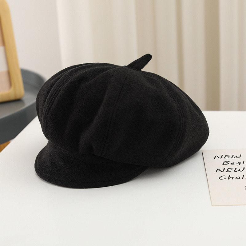 Kids Autumn Winter Beret Cap With Drawstring For Girls And Toddlers Uk Style