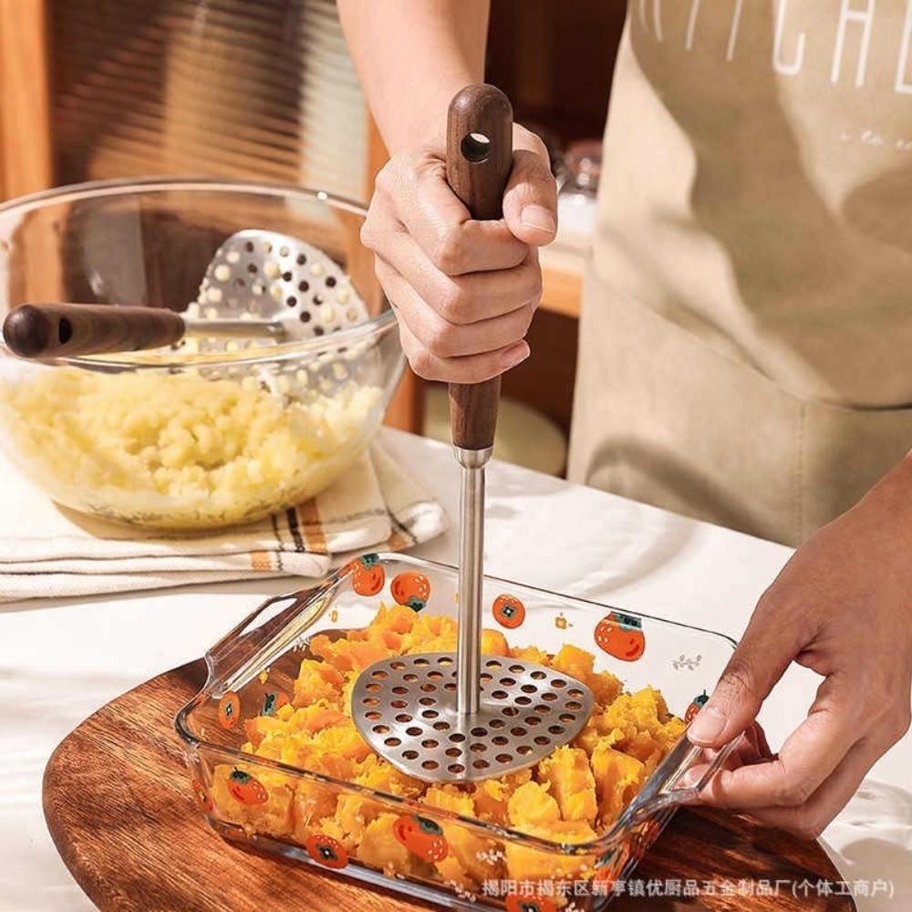 Small Hole Potatoes Masher Stainless Steel Avocado Masher Hand Tool Kitchen Tool Kitchen