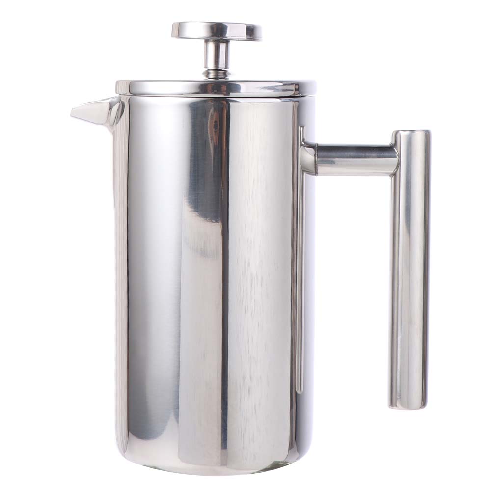 Double Walled French Press Coffee Maker Stainless Steel Coffee Press Filter Pot For Home