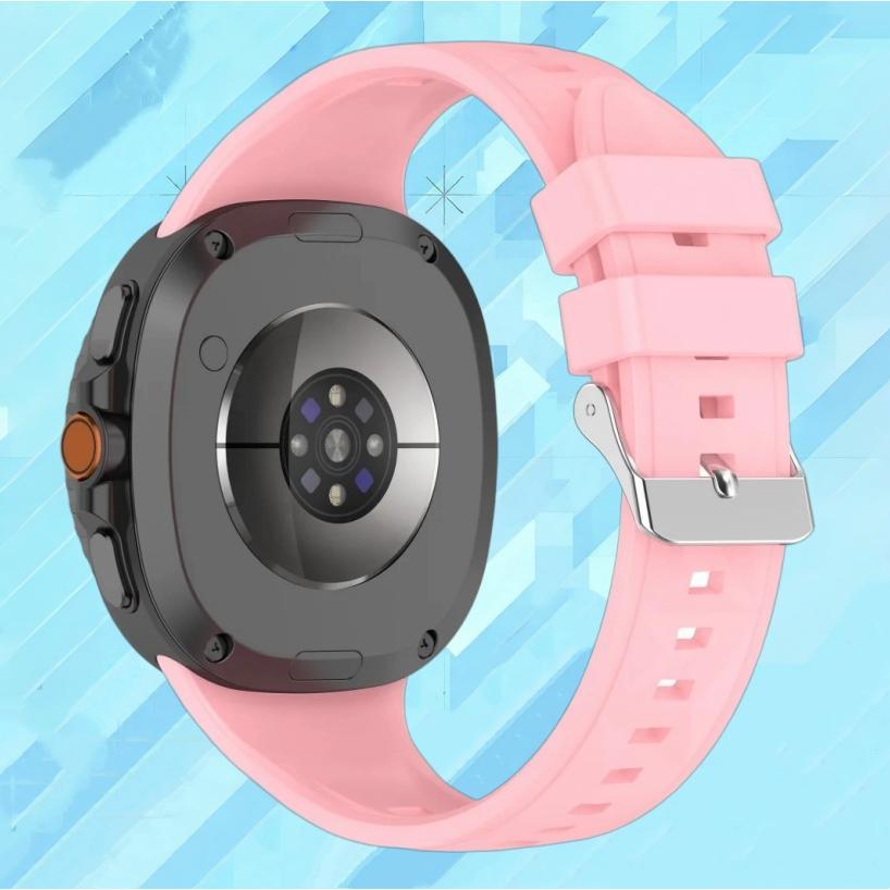 Pulseira de Relógio Para Samsung Galaxy Watch 8 44mm 40mm Pulseira de Silicone Respirável Para Samsung Watch 8 Classic 46mm Pulseira