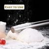 1PC Kitchen Rolling Pin Stainless Steel Non-Stick Cake Fondant Pastry Rolling Pin for Kitchen Cake Roller Crafts Baking