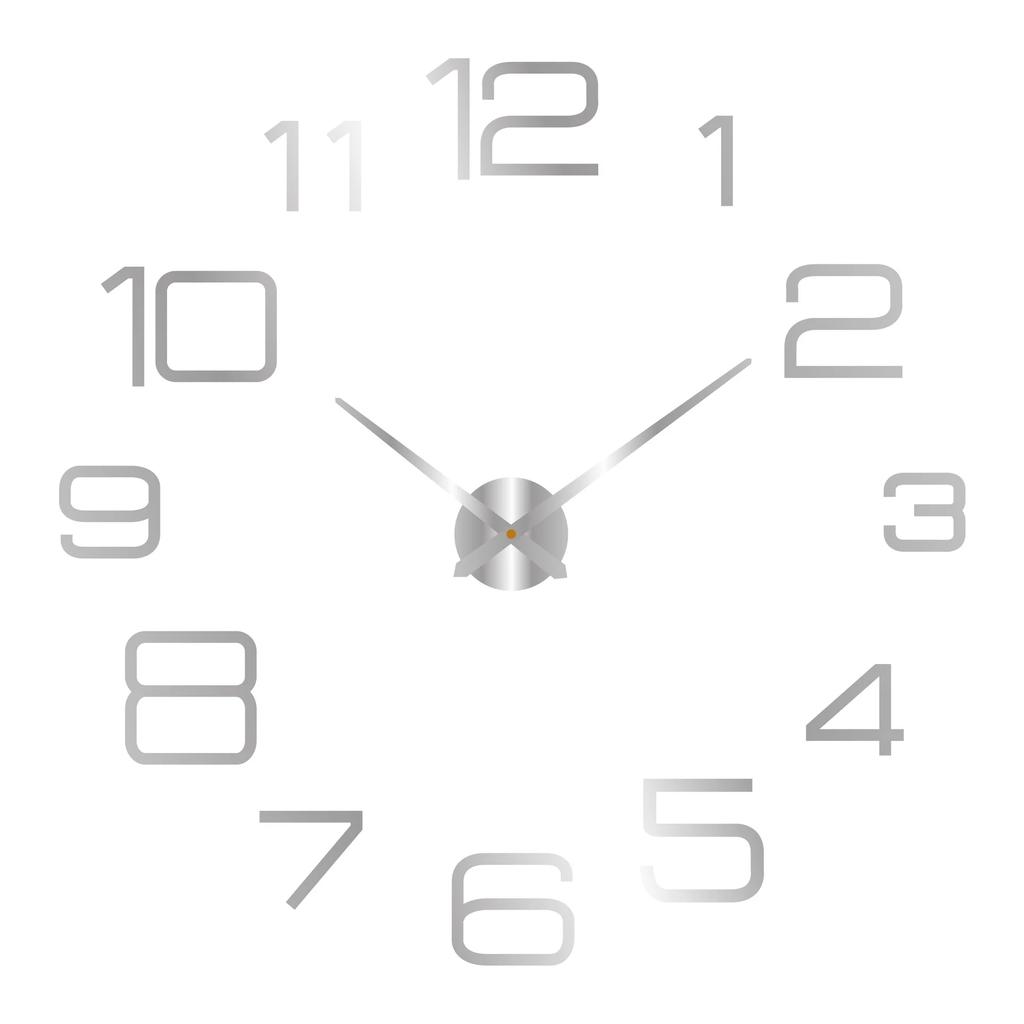2D/3D Large Roman Numeral Acrylic Mirror Wall Clock Sticker Fashion DIY Quartz Clocks Watch Home Decoration Living Room Stickers
