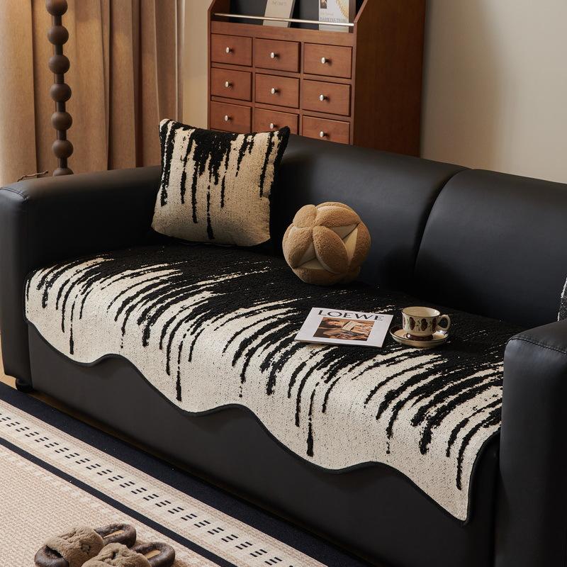 New Special-shaped Sofa Cushion Autumn and Winter Straight Non-slip Irregular Seat Cushion Cover Leather Sofa Cover Cloth Towel
