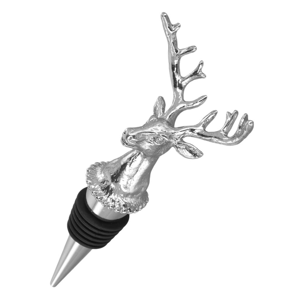 Deer Head Pourer Red Wine Stopper For Champagne Bottle Stoppers Deer Beverage Cork Vacuum Seal Wedding Kitchen Bar Tools