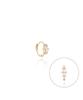 Lloyd Classic Baguette Stone 14K Gold One-Touch Half Earrings Lofp1009G