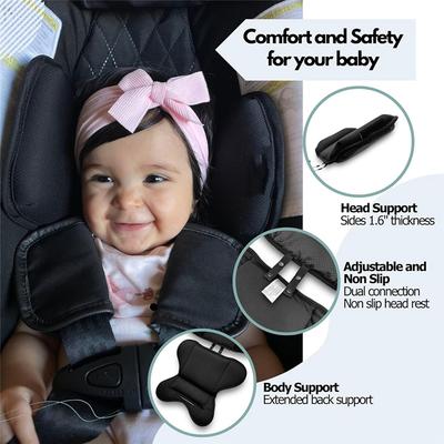 AS60-Infant Insert For Doona Graco Snugride Britax Chicco Keyfit Evenflo Pivot Head And Body Support Impact Protection