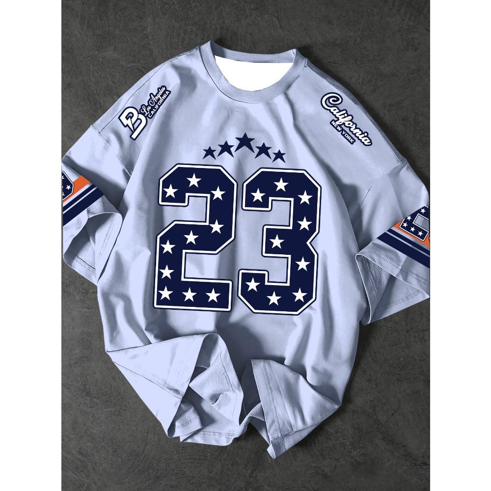 Men's Printed Short Sleeved T-shirt with Summer Pattern T-shirt