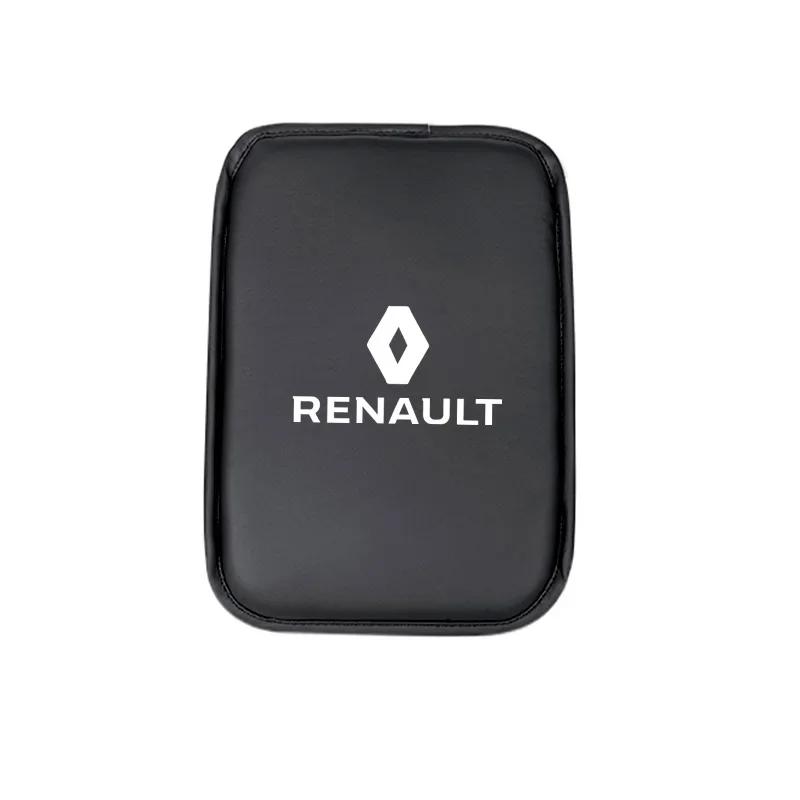 Radkappen für Renault Fluence Latitude Laguna Clio Koleos Megane Espace PU-Leder Auto Armlehnenbox Matte Armlehnenkissen Zubehör