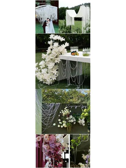 Pearl Bead String Curtain for Wedding Decoration